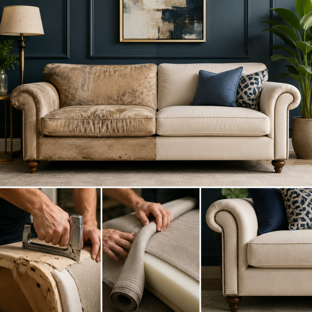 sofa reupholstery in dubai