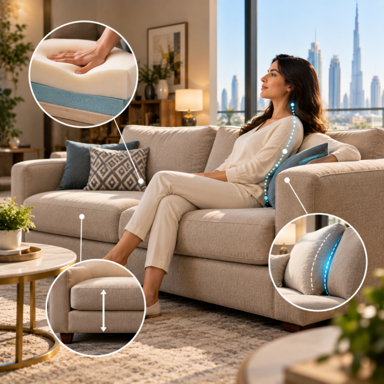 Sofa reupholstery in Dubai